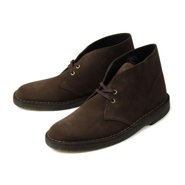 Clarks(クラークス) DESERT BOOT(デザートブーツ) 26155485 ダークブラウンスエード / Clarks（ｸﾗｰｸｽ