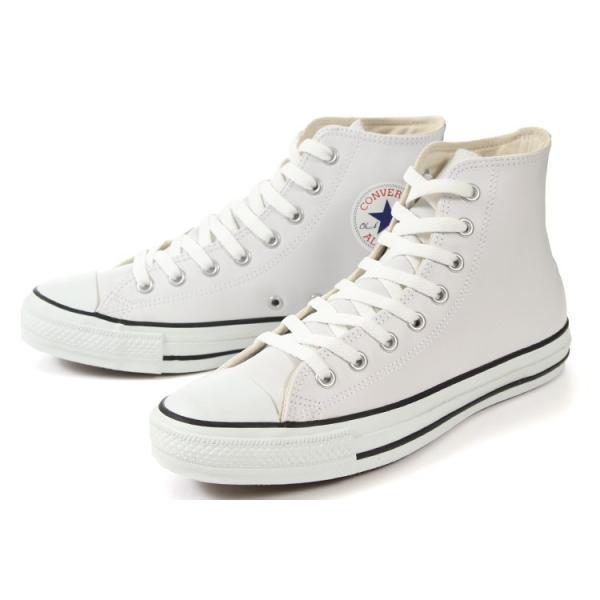 converse(コンバース) LEA ALL STAR HI(レザーオールスター ハイ) 32044990 1B907 ホワイト