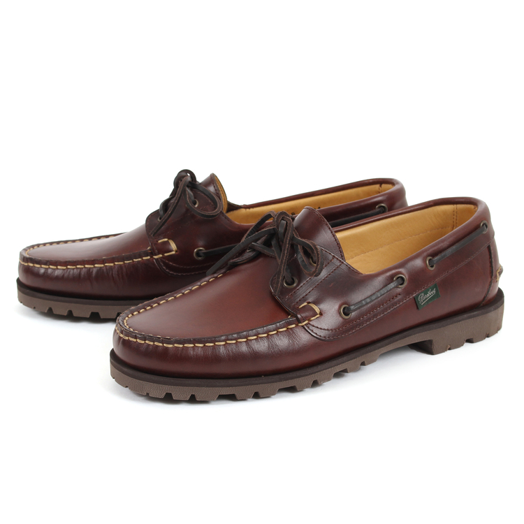 パラブーツ　デッキシューズ革靴 MARRON-AMERICA UK5.5 Amazon | [パラブーツ] デッキシューズ アメリカ (MARRON-AMERICA) (5