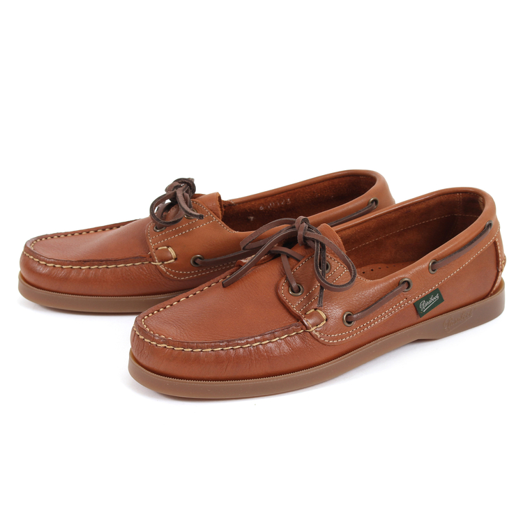 パラブーツ　バース　デッキシューズ　ブラウン　UK8 パラブーツ バース BARTH デッキシューズ【UK8】ブラウン 本革 高級