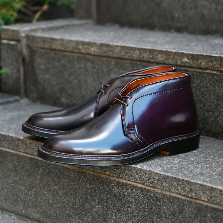 Alden(ｵｰﾙﾃﾞﾝ) |大きいサイズ 【28cm】 Alden(オールデン) CHUKKA BOOTS CORDOVAN(チャッカブーツ コードバン) 1339 E バーガンディ