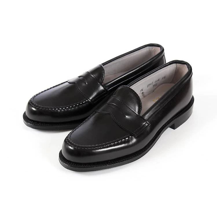 Alden (オールデン) ハンドソーンコインローファーカーフ 981 BLACK