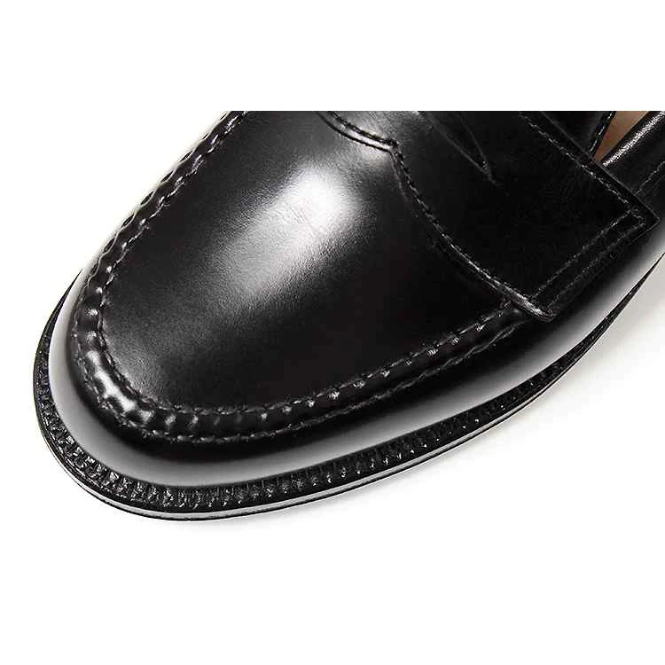 Alden (オールデン) ハンドソーンコインローファーカーフ 981 BLACK