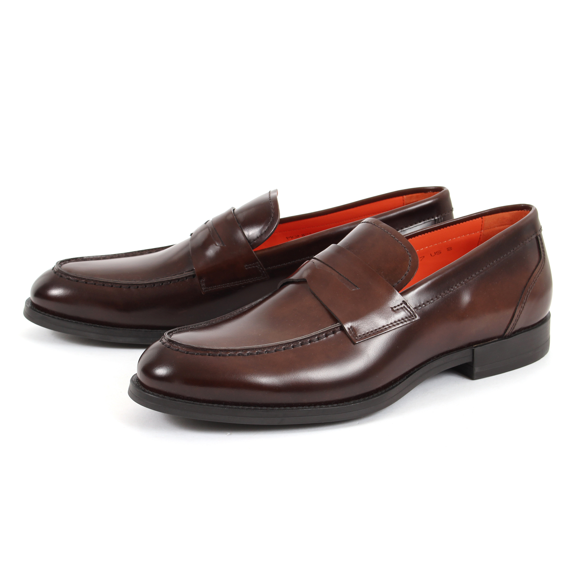 美品 Santoni/サントーニ ビットローファー ブラウン 靴袋付き サイズ6約10cm