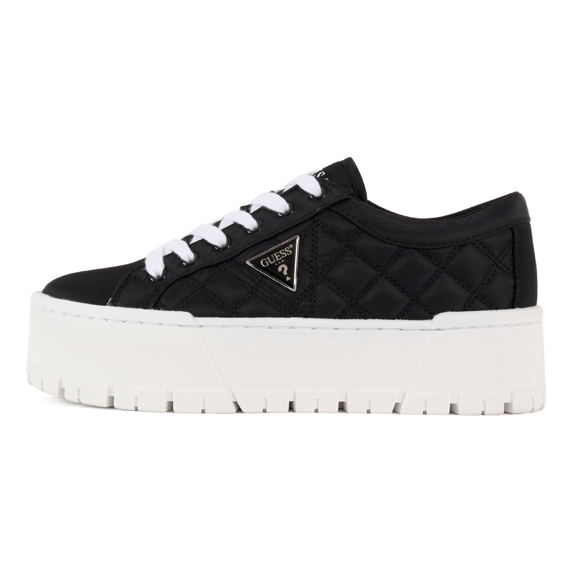 GUESS ゲス TESIE プラットフォームスニーカー ブラック / GUESS