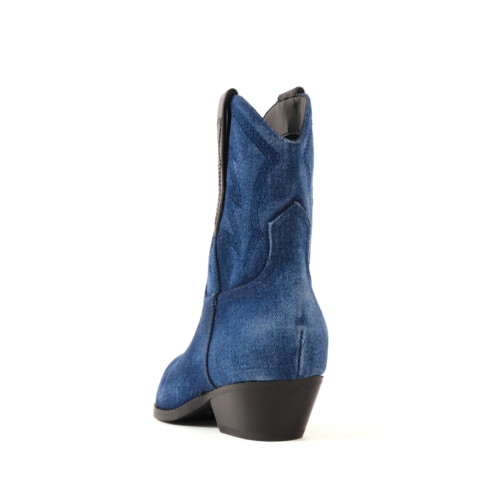 GUESS ゲス GINETTE2 ショートウエスタンブーツ ブルー / GUESS（ｹﾞｽ 