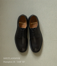 SHETLANDFOX(ｼｪｯﾄﾗﾝﾄﾞﾌｫｯｸｽ) |【国内正規品】 SHETLANDFOX(シェットランドフォックス) ハンプトンⅡ プレーントウ 114F SF ブラック