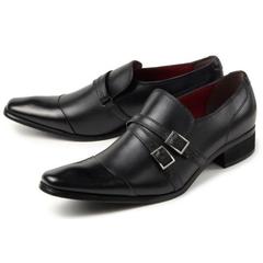 madras(ﾏﾄﾞﾗｽ) |【国内正規品】 BLACK LIST by MADRAS(ブラックリスト バイ マドラス) メンズ ビジネスシューズ モンクストラップ BC6006 ブラック