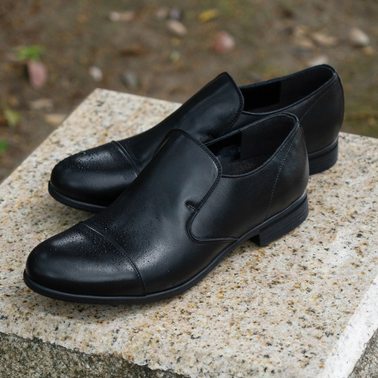 ARGIS(ｱﾙｼﾞｽ) |ARGIS アルジス メンズ 防水 レザーシューズ スリッポン 56116 ブラック