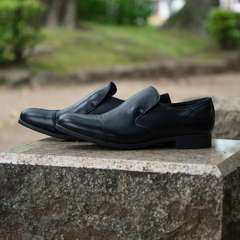 ARGIS(ｱﾙｼﾞｽ) |ARGIS アルジス メンズ 防水 レザーシューズ スリッポン 56116 ブラック