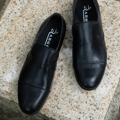 ARGIS(ｱﾙｼﾞｽ) |ARGIS アルジス メンズ 防水 レザーシューズ スリッポン 56116 ブラック