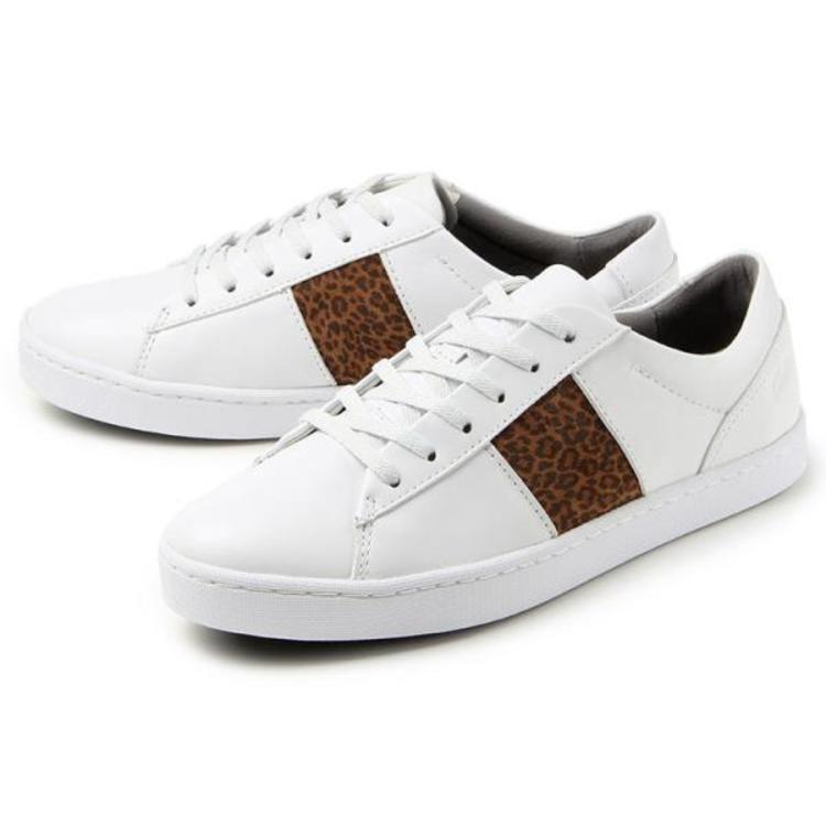 Clarks womens white on sale trainers