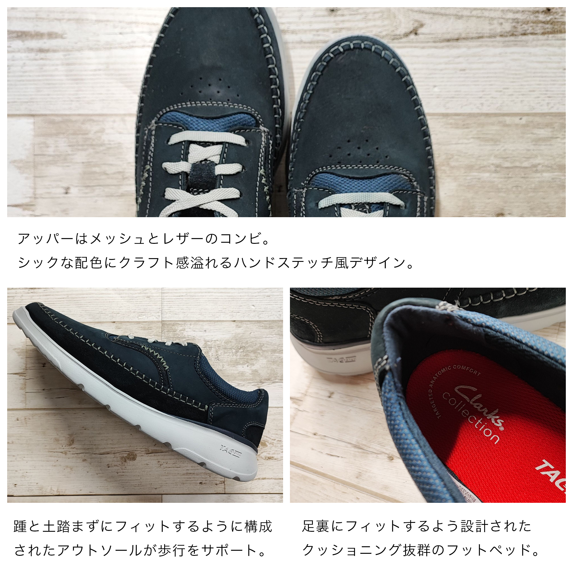 CLARKS オリーブ 軽量 キャンバス レース ビジネス スニーカー CLARKS オリーブ 軽量 キャンバス レース ビジネス スニーカー