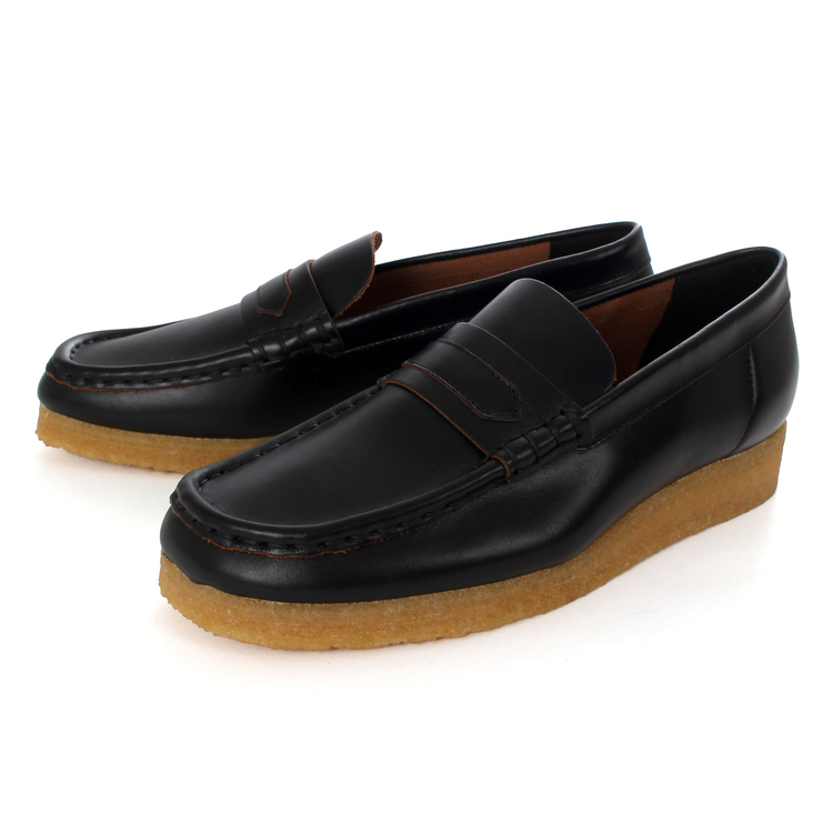 Clarks(ｸﾗｰｸｽ) |Clarks クラークス WALLABEE LOAFER レディース ワラビーローファー 26177721 ブラックスムースレザー