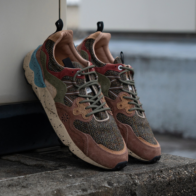 Flower Mountain(ﾌﾗﾜｰﾏｳﾝﾃﾝ) |Flower Mountain フラワーマウンテン YAMANO3 ヤマノスリー FM63737 グリーン/ブラウン/ヘリンボーン