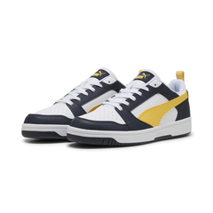 PUMA(ﾌﾟｰﾏ) |PUMA プーマ リバウンド V6 ロウ 392328-39 ホワイト/ネイビー/イエロー