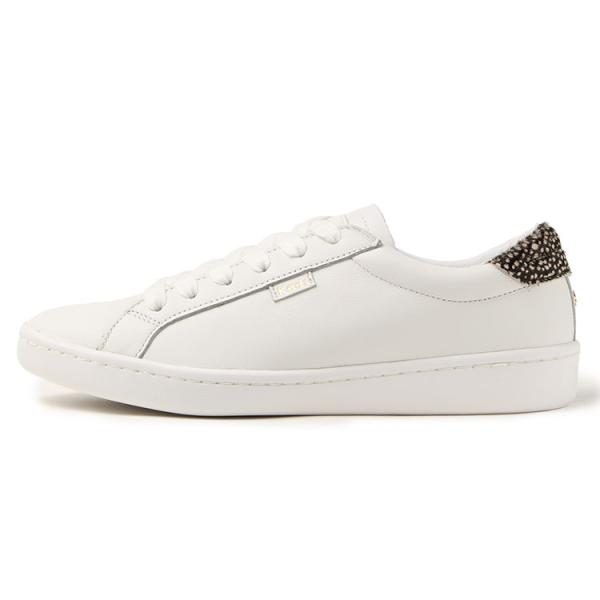 Keds x Kate Spade（ケッズ ケイトスペード） ACE KS LEATHER CALF HAIR(エース KS レザー カーフヘアー)  WH65763 ホワイト/ブラック / Keds×Katespade（ｹｯｽﾞｹｲﾄｽﾍﾟｲﾄﾞ） | NEXT FOCUS ONLINE STORE