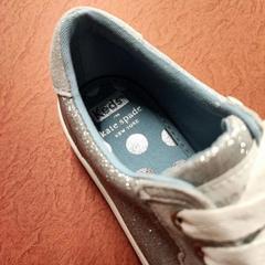 Keds Women's Crew Kick 75 KS MM Silver Sneaker - Glitter & Floral Detail Minimalist Tennis Shoes - View #4