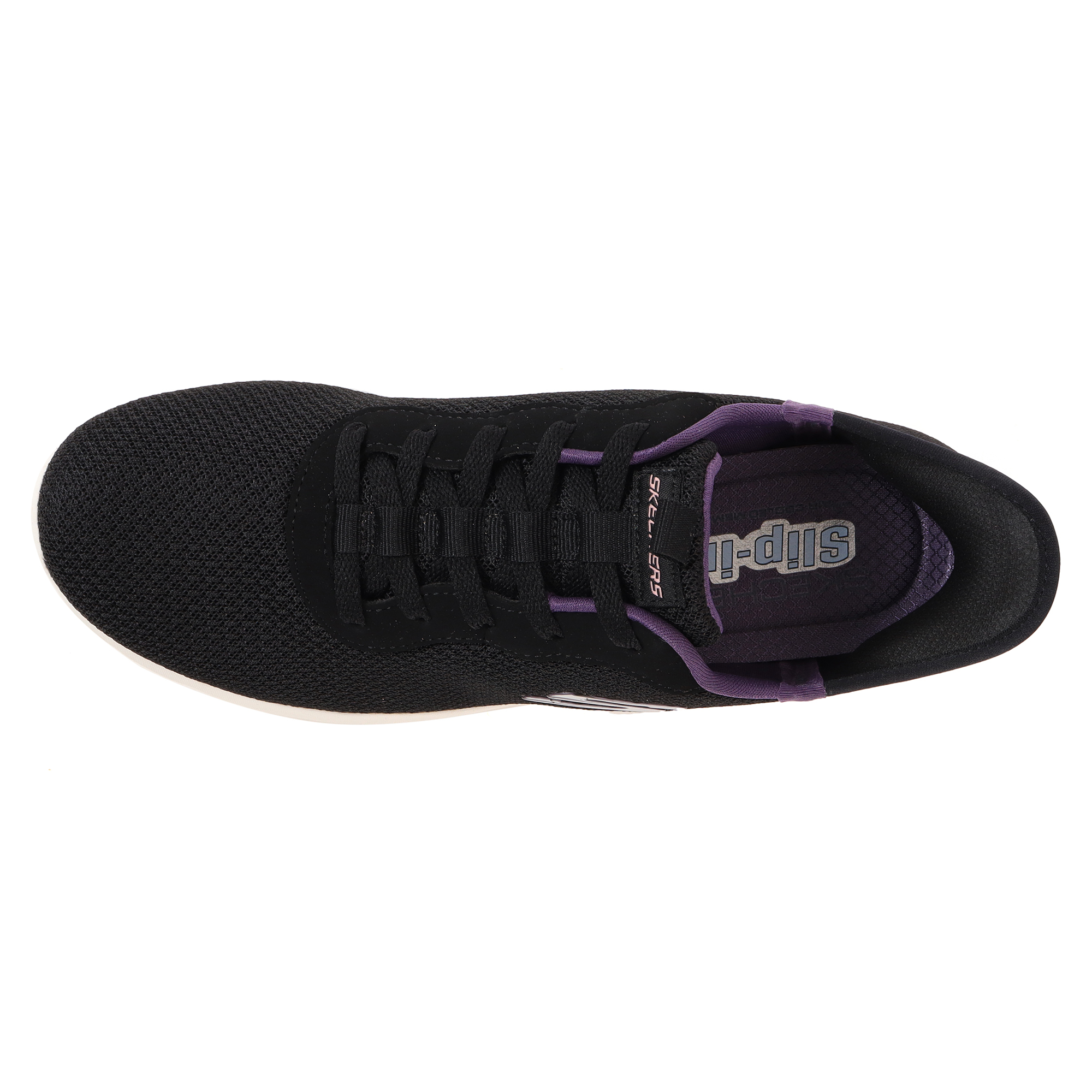SKECHERS Slip-Ins ブラックカジュアルシューズ スケッチャーズ SKECHERS SLIP-INS WORK:SQUAD CHAOS SR-STIVIG