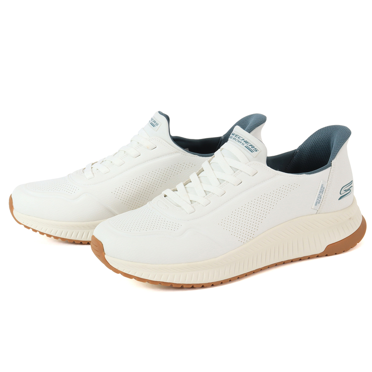 SKECHERS(ｽｹｯﾁｬｰｽﾞ) |SKECHERS スケッチャーズ SLIP-INS スリップインズ ボブス スクワッド 4 ダイレクト ステップ 118424 WHT BBK