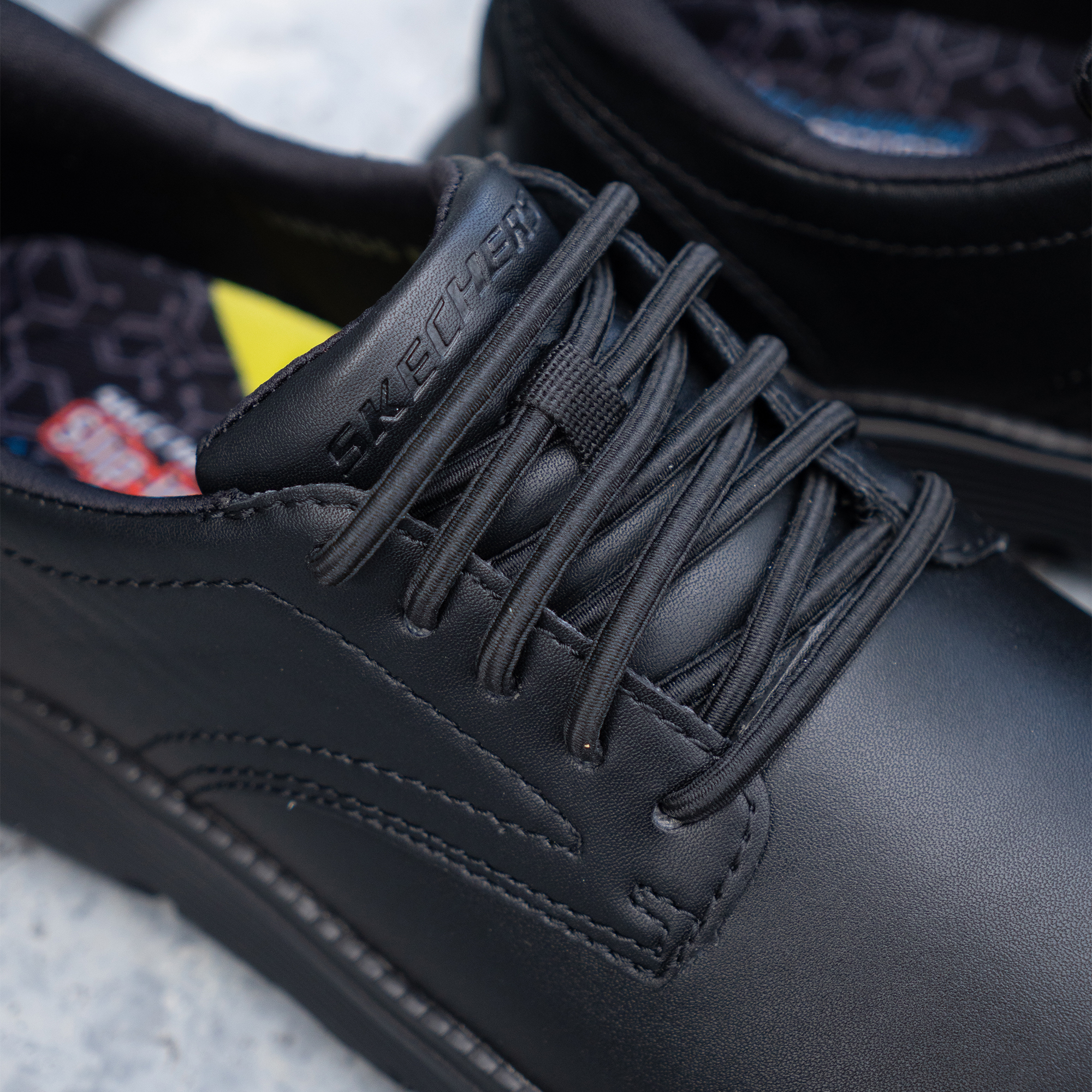 スケッチャーズ スリップインズ メンズ ガルザ デュラン 205353 黒 SKECHERS ハンズフリーシューズ スリップイン スケッチャーズ