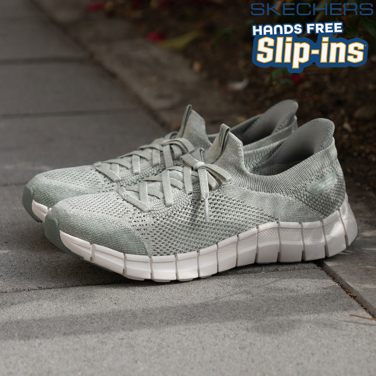SKECHERS(ｽｹｯﾁｬｰｽﾞ) |SKECHERS スケッチャーズ スリップインズ フレックス ステップ ソフト ストロール 104700 BKW SAGE