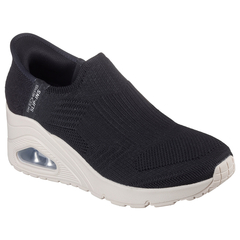 SKECHERS(ｽｹｯﾁｬｰｽﾞ) |SKECHERS スケッチャーズ SLIP-INS スリップインズ ウノ ウェッジ キッキング ニット 177523 BLK OFWT