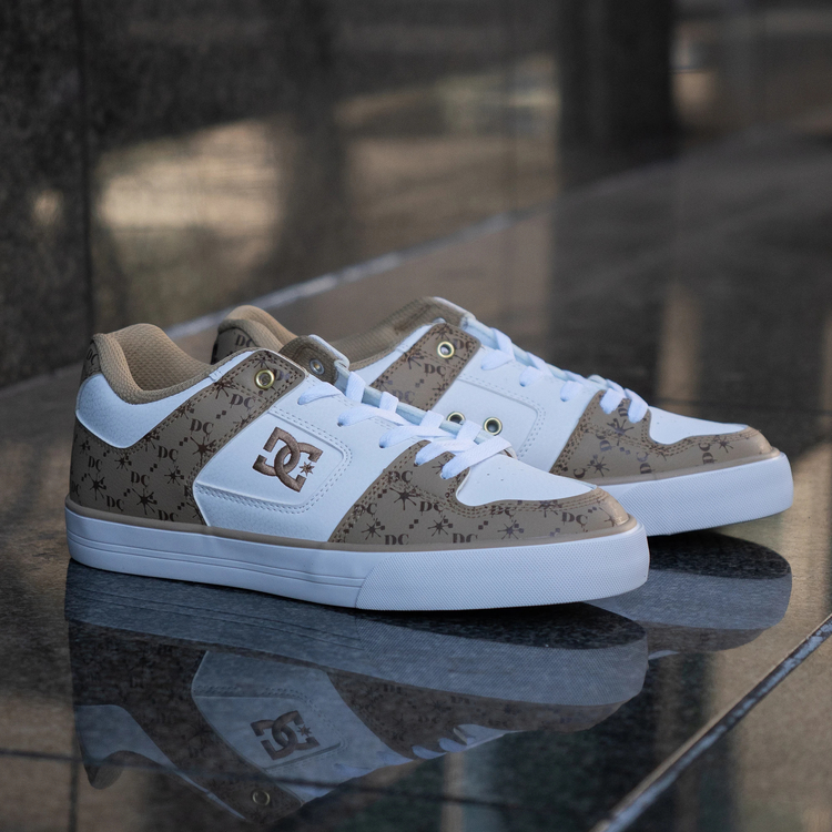 DC(ﾃﾞｨｰｼｰ) |DC Shoes ディーシーシューズ PURE SE SN ピュア SE SN DM251304-WBG ホワイト/ベージュ