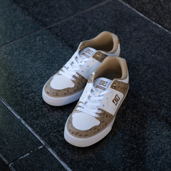 DC(ﾃﾞｨｰｼｰ) |DC Shoes ディーシーシューズ PURE SE SN ピュア SE SN DM251304-WBG ホワイト/ベージュ