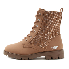 DKNY(ﾀﾞﾅｷｬﾗﾝﾆｭｰﾖｰｸ) |【22cm～24cm】DKNY ダナキャランニューヨーク レースアップブーツ STASSI MENIA DKN929 タン