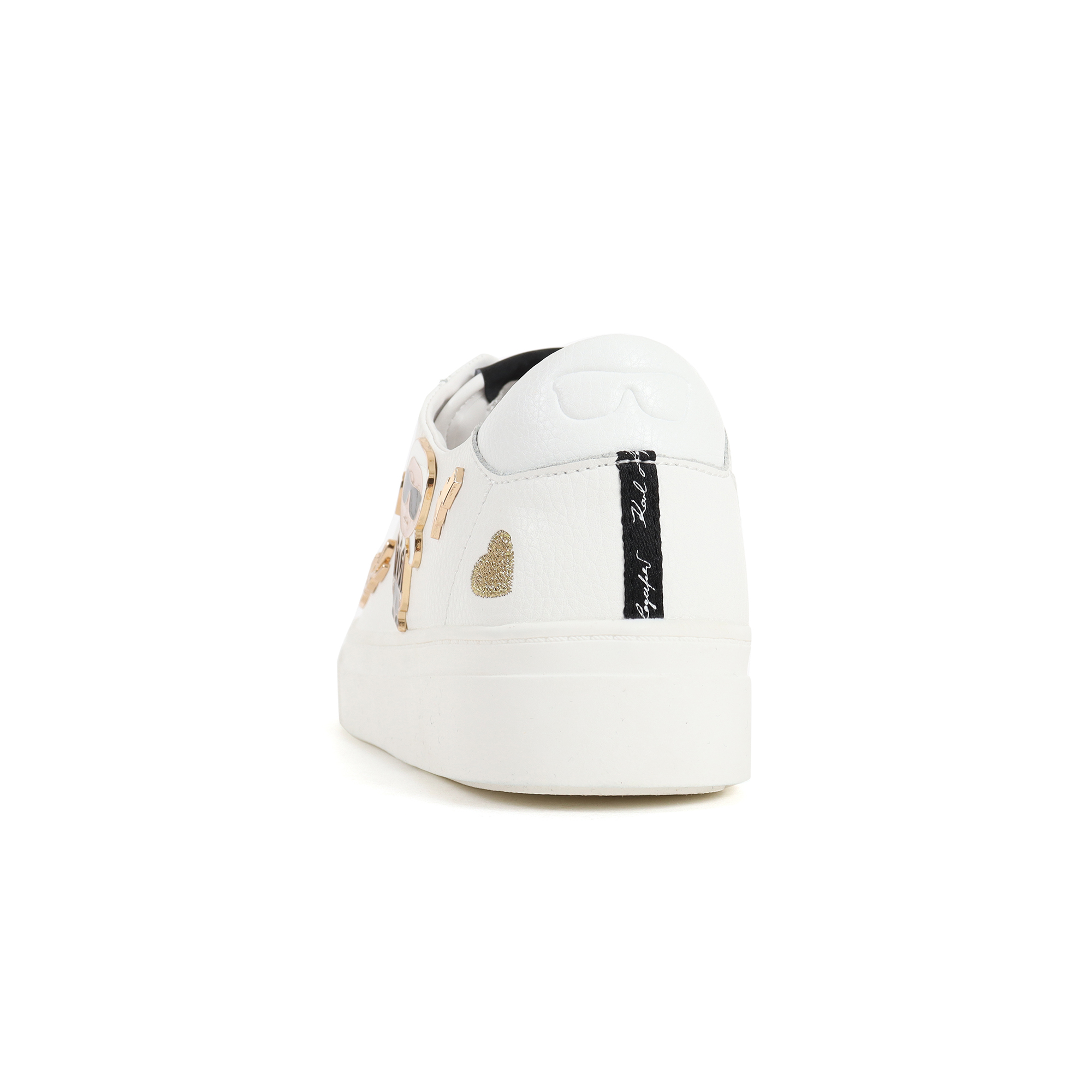 Sneakers with embossed side logo brand Karl Lagerfeld