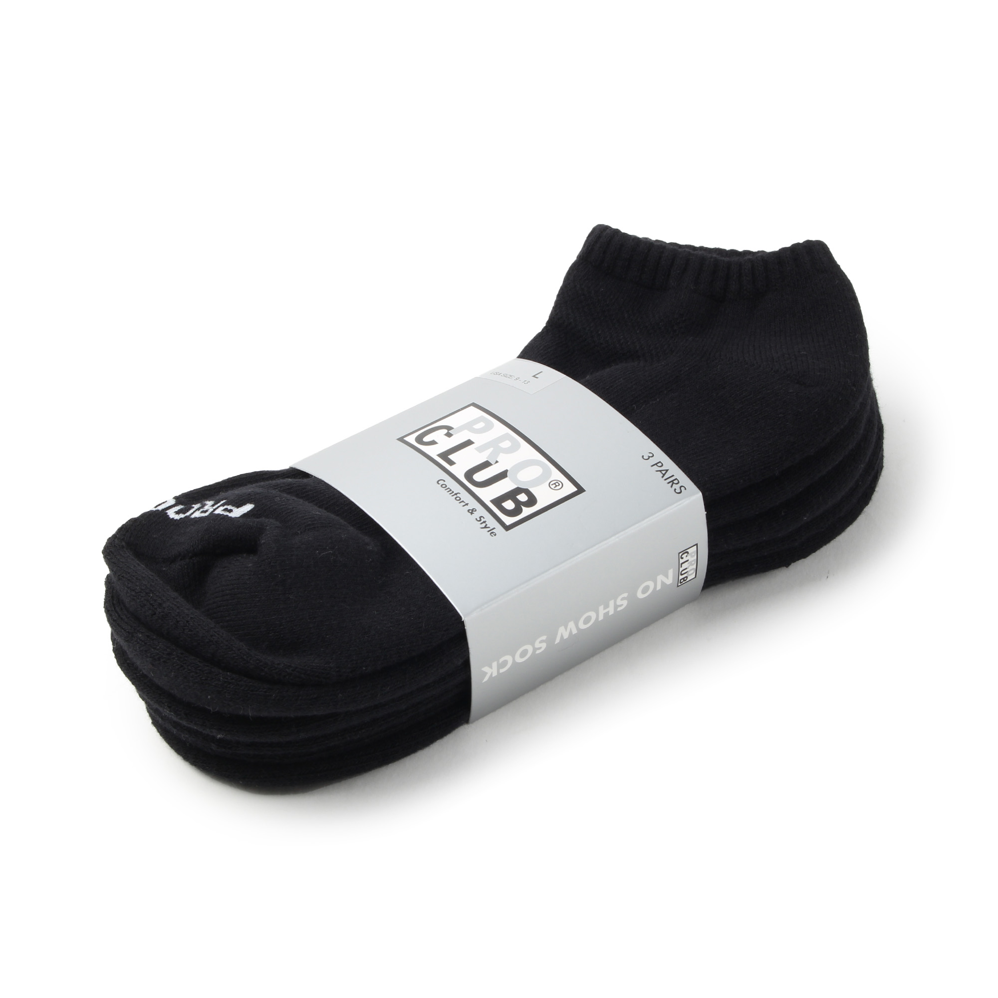 PRO CLUB プロクラブ メンズ ショートソックス 3足セット NO SHOW SOCK