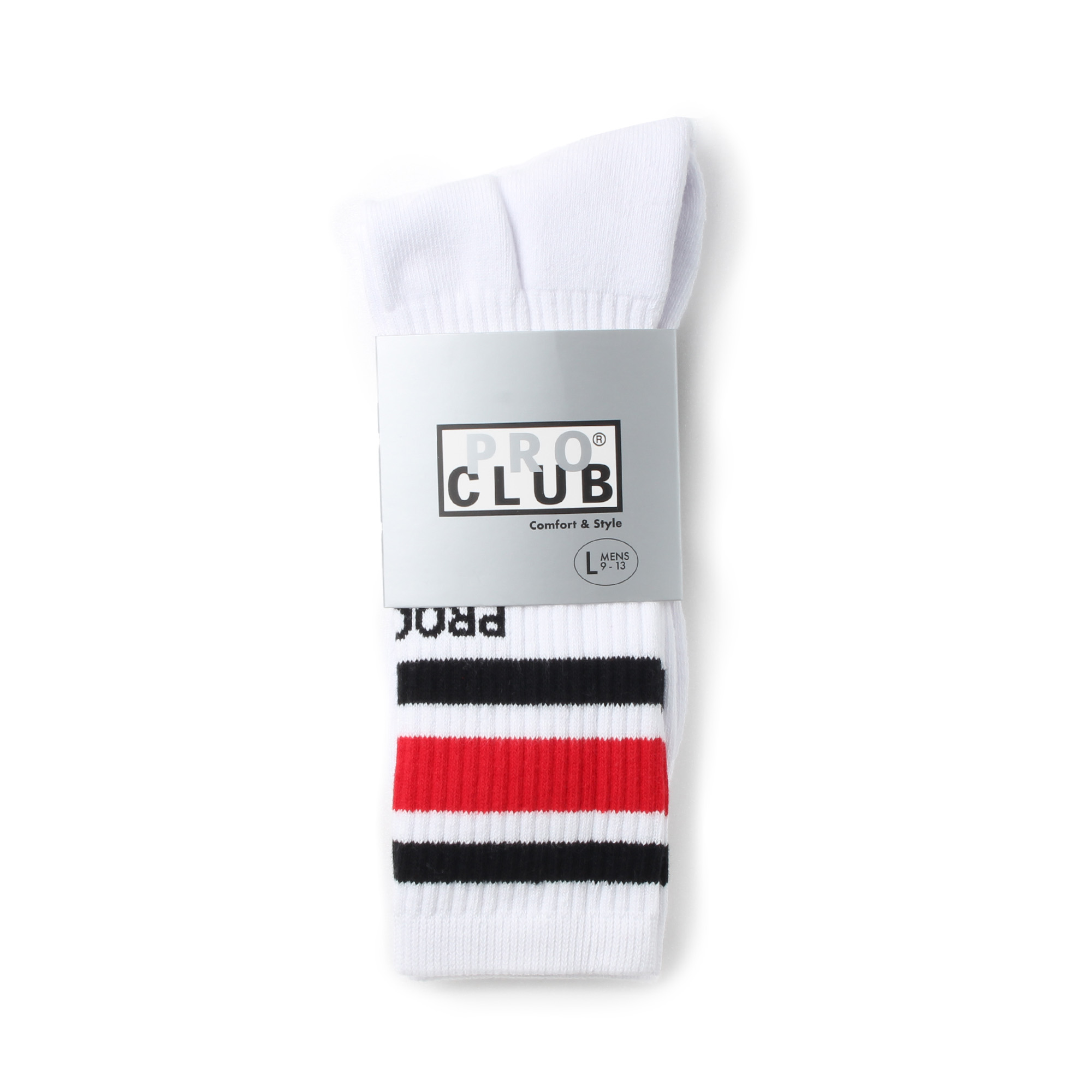 PRO CLUB プロクラブ メンズ ストライプ クルーソックス STRIPE CREW
