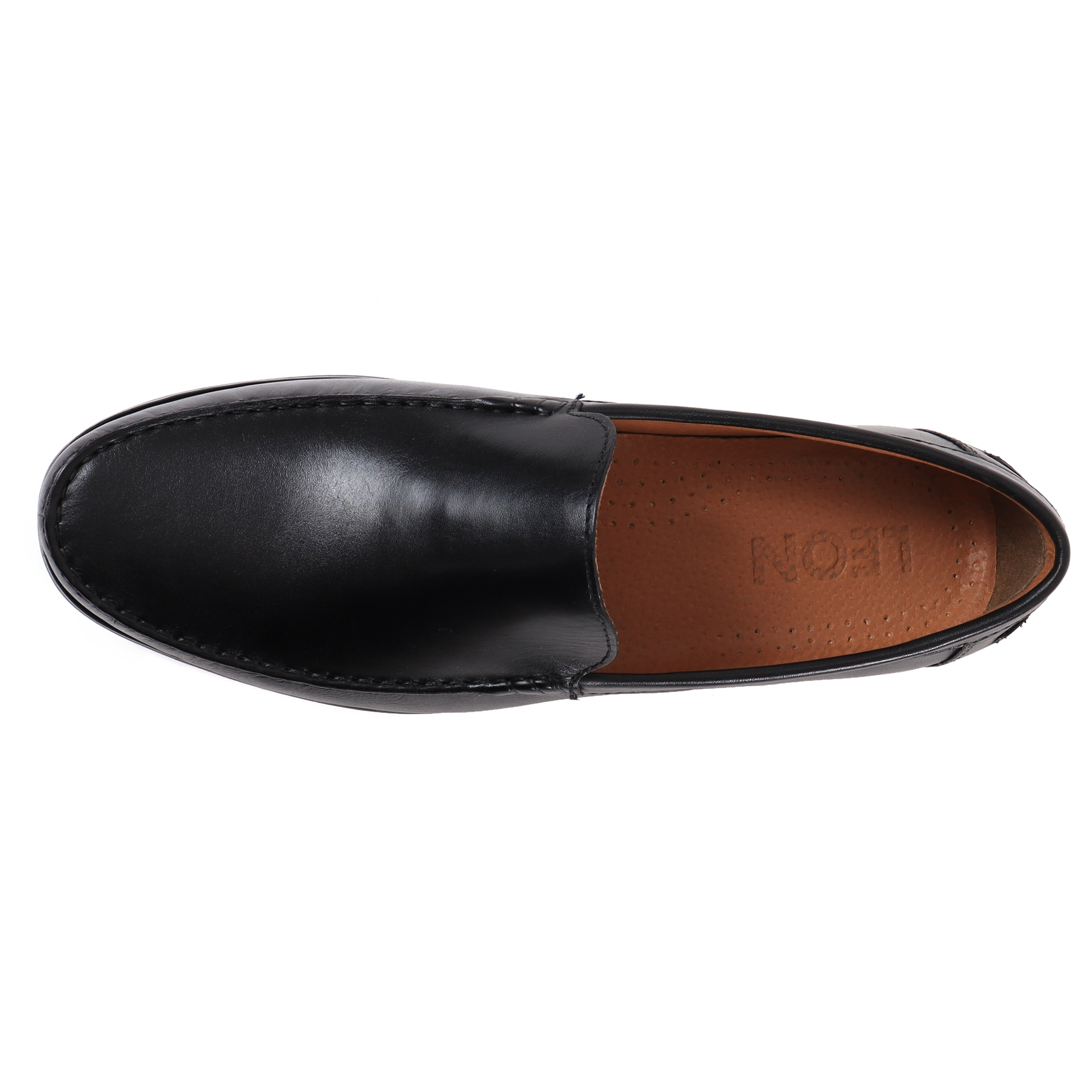 LEON レオン メンズ レザースリッポン 4100 ブラック / その他（国内