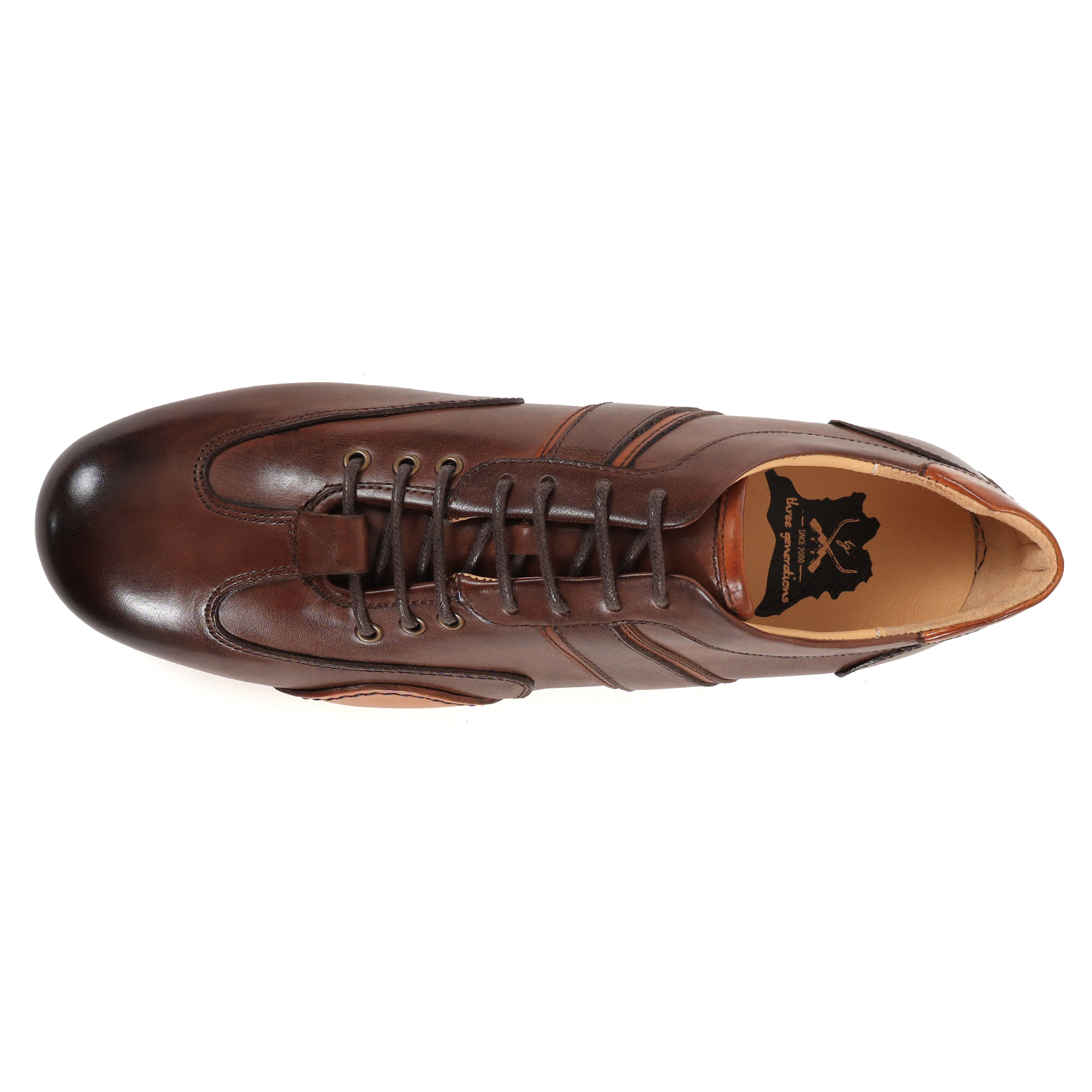 three generations スリージェネレーションズ メンズ レザースニーカー