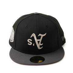 NEW ERA(ﾆｭｰｴﾗ) |【海外限定 日本未発売】アスレチックス キャップ 帽子 NEW ERA ニューエラ アップサイドダウン 59FIFTY