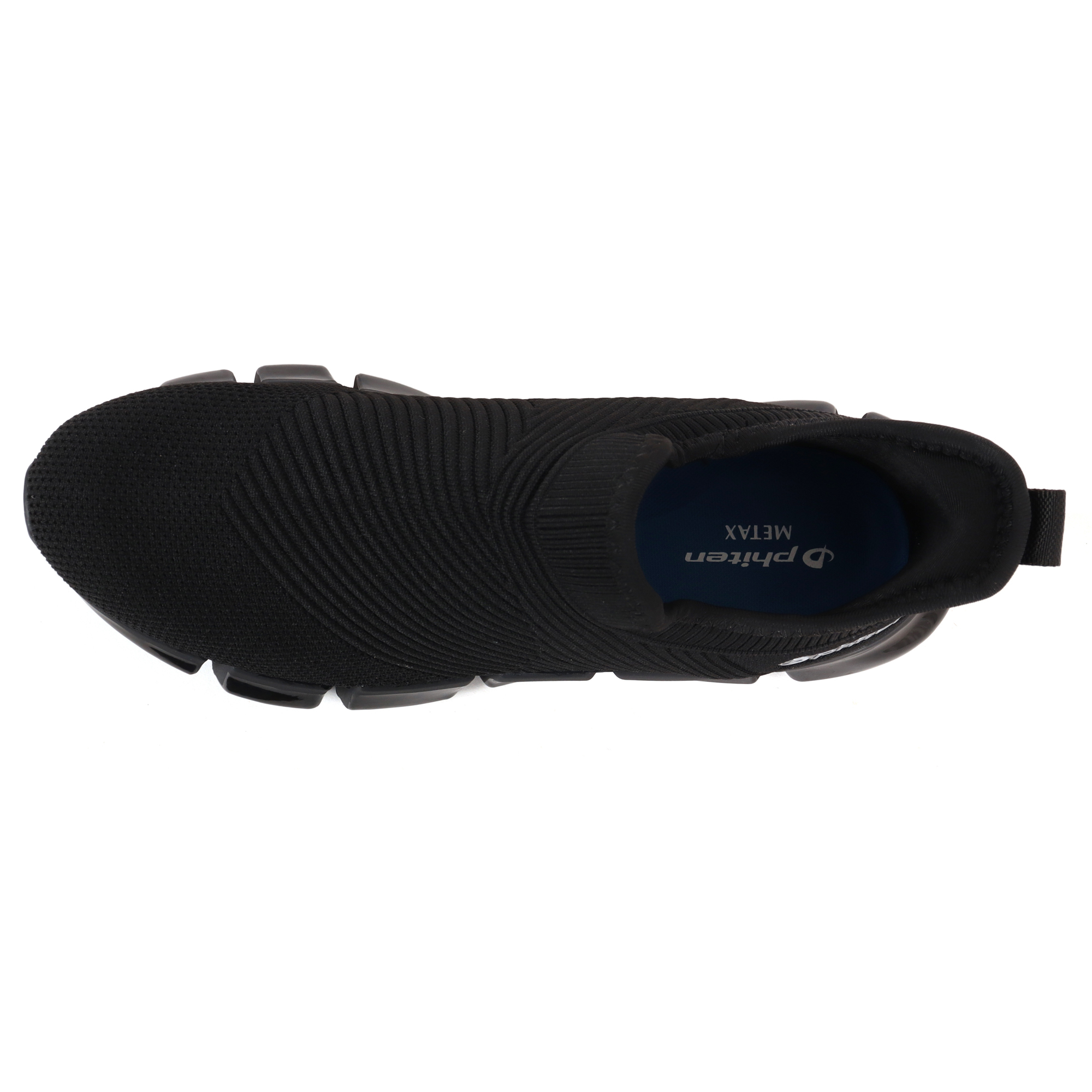 phiten ファイテン メンズ スリッポンスニーカー PHM-004 ブラック