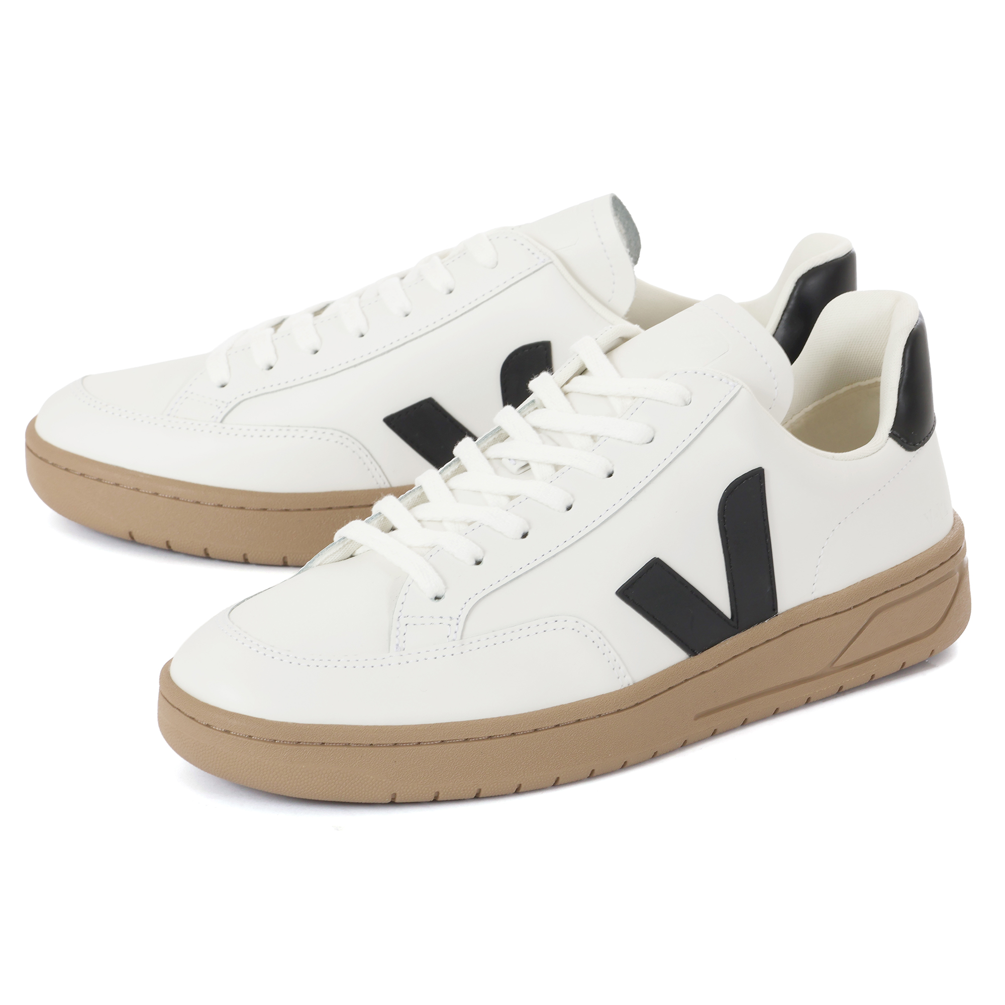 VEJA ヴェジャ V-12 LEATHER VJXD023640 ホワイト/ブラック/デューン
