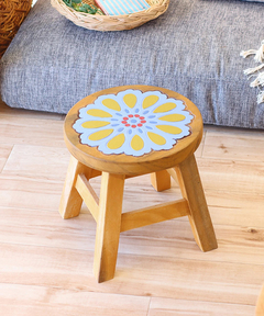 ラウンドスツール フラワー【WEB限定】