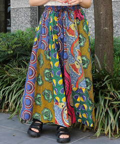 アフリカンパッチスカート